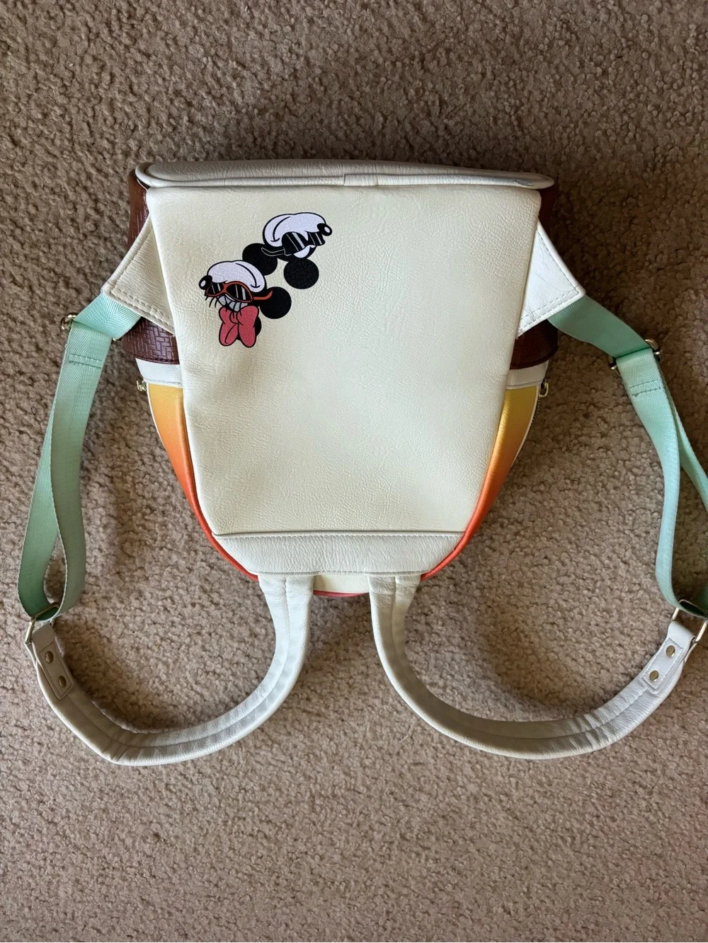Disney Parks x Loungefly Mickey and Minnie Mouse Sunset Backpack